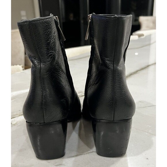 Enzo Angiolini EN-MABBIN BLACK LEATHER BOOTIES SZ10 - Picture 4 of 6